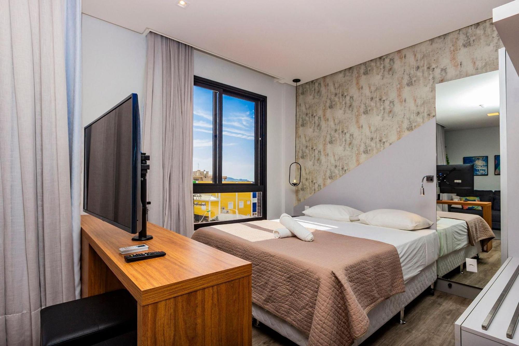 Aion Suites 205 - Lindo Apartamento Com Vista Para O Mar, A 60M Da Praia De Bombinhas, Com Piscina E Academia No Rooftop. Esterno foto